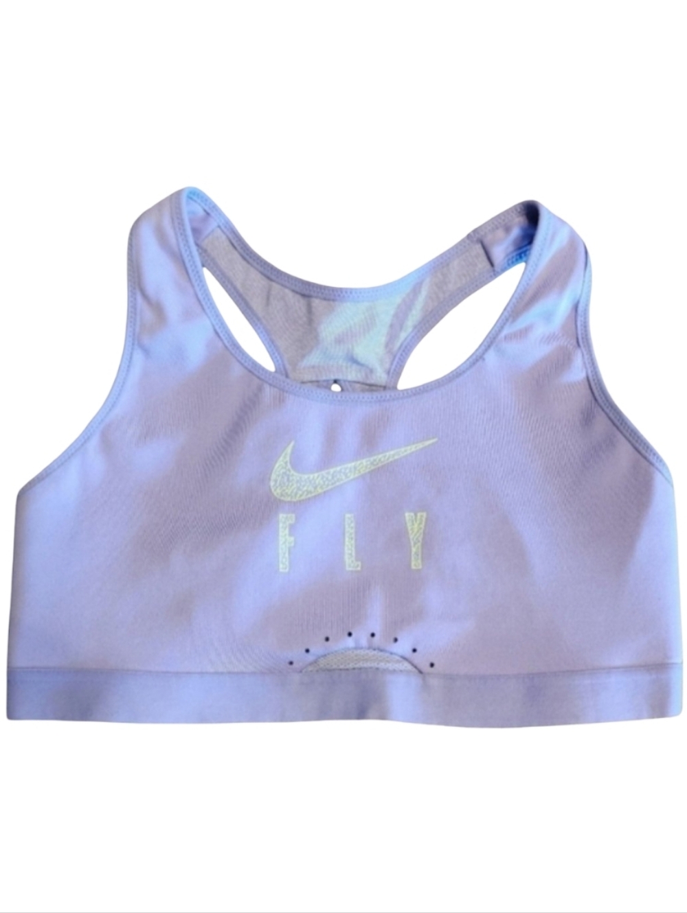 NIKE Sports Bra Sz M, Cup Size A-B Maximum Compression Lavender EUC